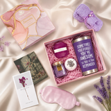 Evening Bloom Spa Gift Set – 6Pc Purple-Themed Bath & Body Treats